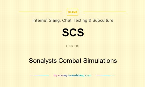 What does SCS mean? It stands for Sonalysts Combat Simulations