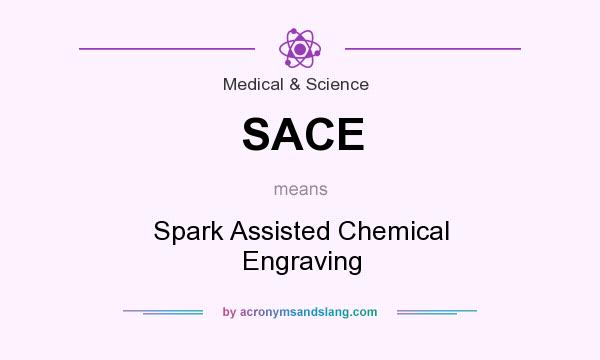 What does SACE mean? It stands for Spark Assisted Chemical Engraving