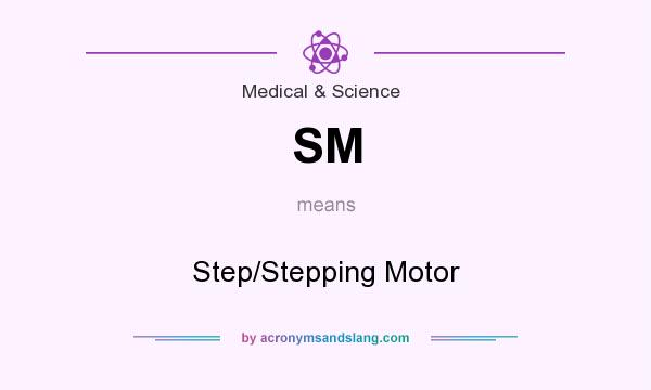 What does SM mean? It stands for Step/Stepping Motor
