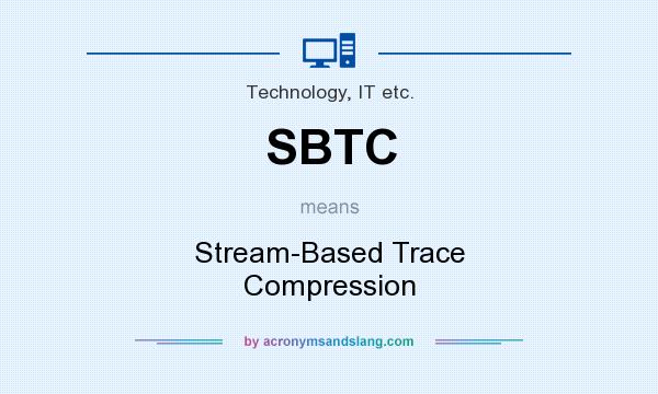 What does SBTC mean? It stands for Stream-Based Trace Compression