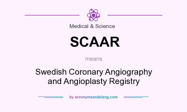 What does SCAAR mean? It stands for Swedish Coronary Angiography and Angioplasty Registry