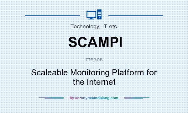 What does SCAMPI mean? It stands for Scaleable Monitoring Platform for the Internet