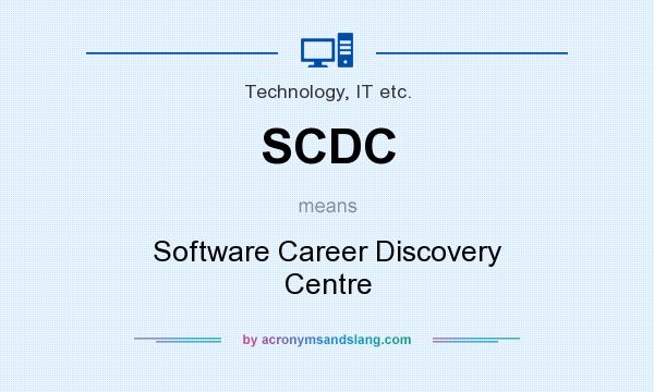 What does SCDC mean? It stands for Software Career Discovery Centre