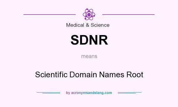 What does SDNR mean? It stands for Scientific Domain Names Root