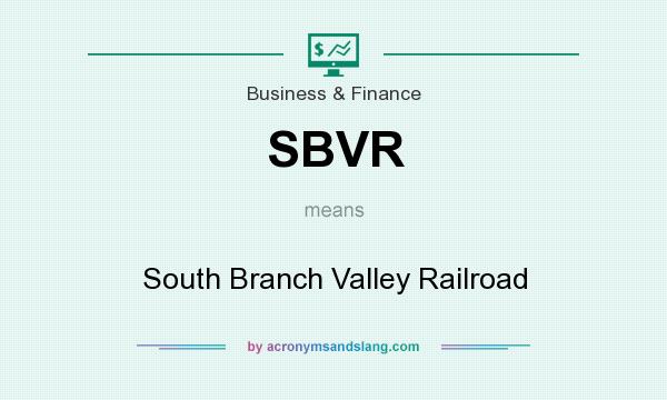 What does SBVR mean? It stands for South Branch Valley Railroad