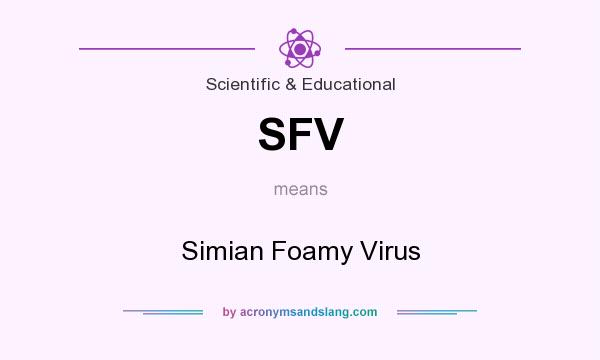 What does SFV mean? It stands for Simian Foamy Virus