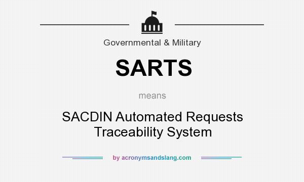 What does SARTS mean? It stands for SACDIN Automated Requests Traceability System