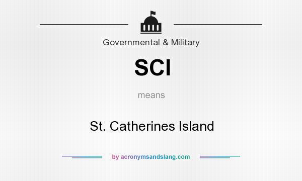 What does SCI mean? It stands for St. Catherines Island