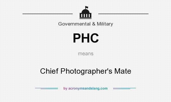 What does PHC mean? It stands for Chief Photographer`s Mate