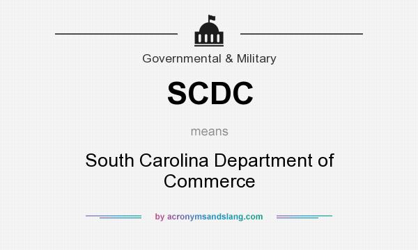 What does SCDC mean? It stands for South Carolina Department of Commerce
