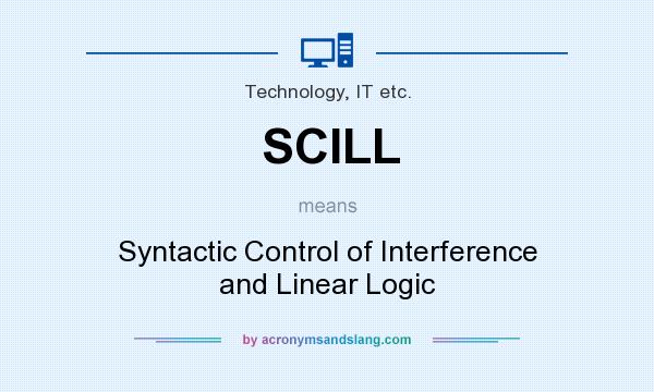 What does SCILL mean? It stands for Syntactic Control of Interference and Linear Logic