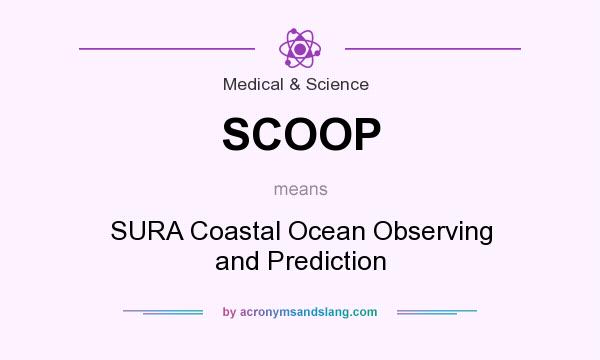 What does SCOOP mean? It stands for SURA Coastal Ocean Observing and Prediction