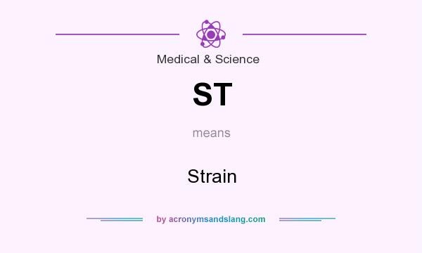 What does ST mean? It stands for Strain