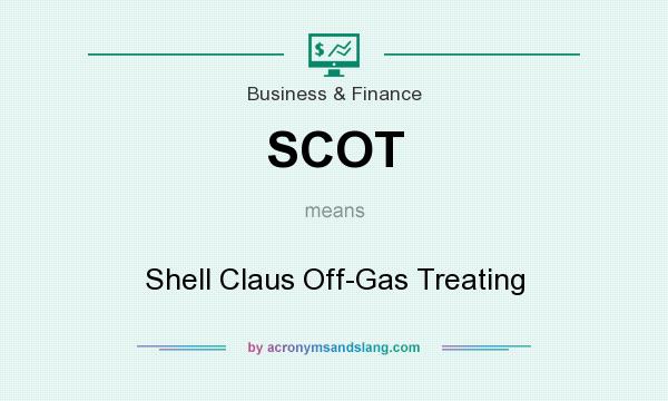 What does SCOT mean? It stands for Shell Claus Off-Gas Treating