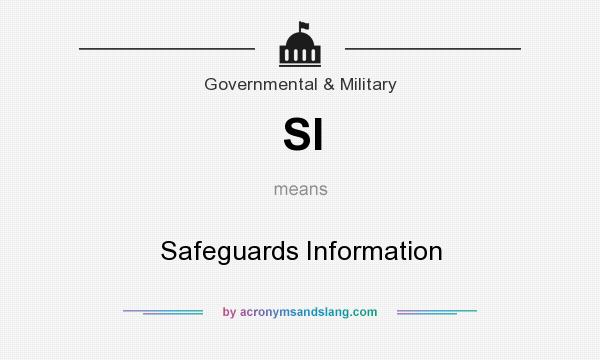 What does SI mean? It stands for Safeguards Information