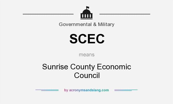 What does SCEC mean? It stands for Sunrise County Economic Council