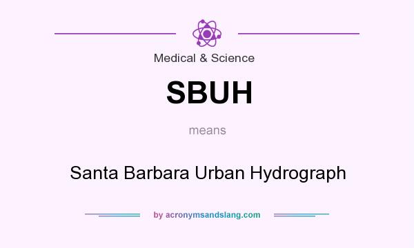 What does SBUH mean? It stands for Santa Barbara Urban Hydrograph