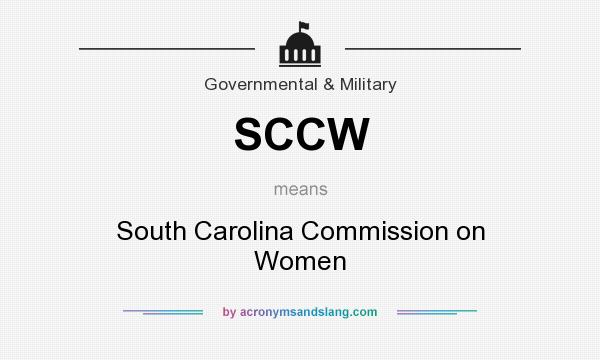 What does SCCW mean? It stands for South Carolina Commission on Women