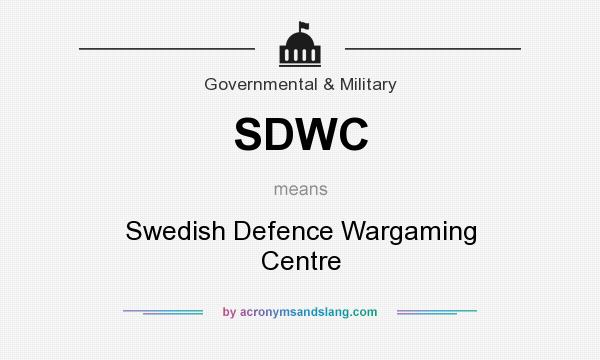 What does SDWC mean? It stands for Swedish Defence Wargaming Centre