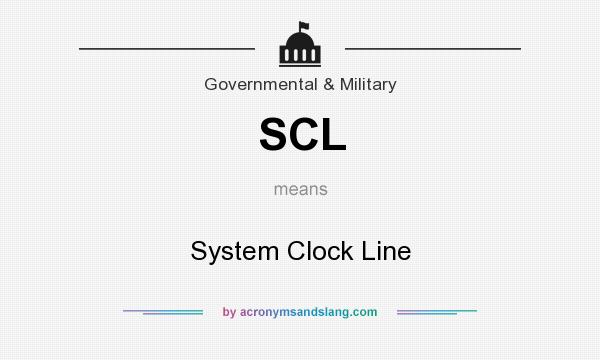What does SCL mean? It stands for System Clock Line
