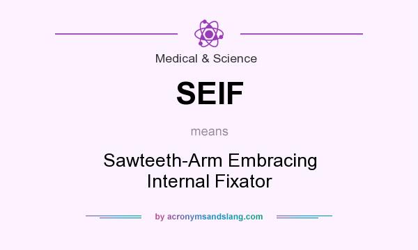 What does SEIF mean? It stands for Sawteeth-Arm Embracing Internal Fixator