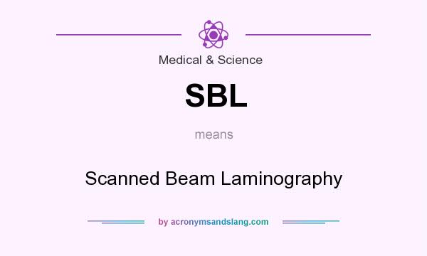 What does SBL mean? It stands for Scanned Beam Laminography