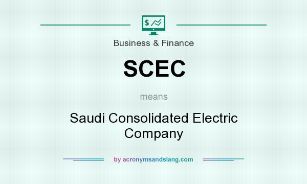 What does SCEC mean? It stands for Saudi Consolidated Electric Company