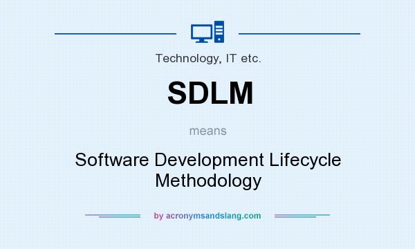 What does SDLM mean? It stands for Software Development Lifecycle Methodology