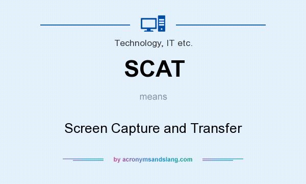 What does SCAT mean? It stands for Screen Capture and Transfer