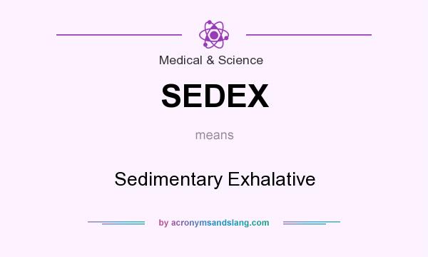 What does SEDEX mean? It stands for Sedimentary Exhalative