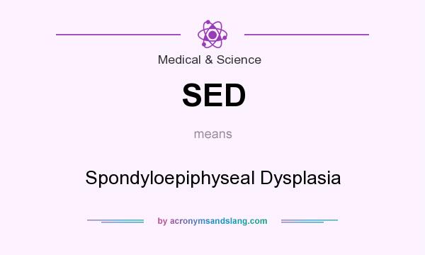What does SED mean? It stands for Spondyloepiphyseal Dysplasia
