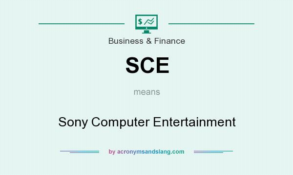 What does SCE mean? It stands for Sony Computer Entertainment