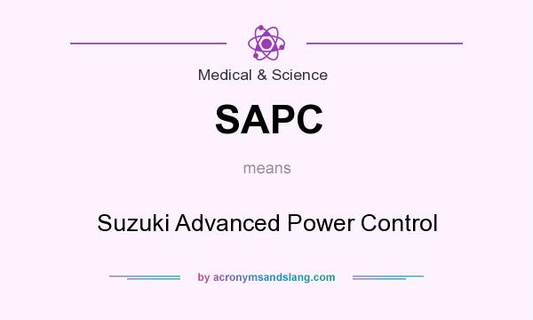 What does SAPC mean? It stands for Suzuki Advanced Power Control