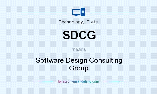 What does SDCG mean? It stands for Software Design Consulting Group