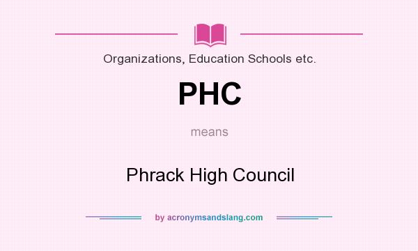 What does PHC mean? It stands for Phrack High Council