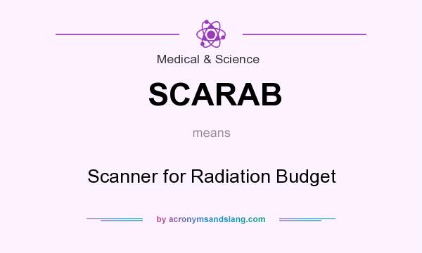 What does SCARAB mean? It stands for Scanner for Radiation Budget