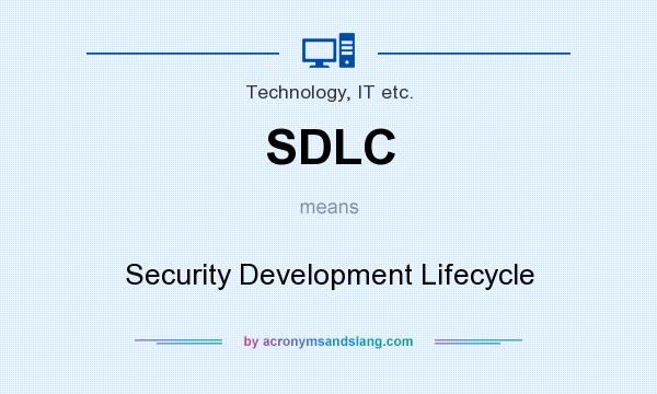 What does SDLC mean? It stands for Security Development Lifecycle