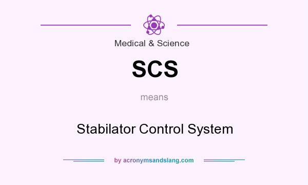 What does SCS mean? It stands for Stabilator Control System