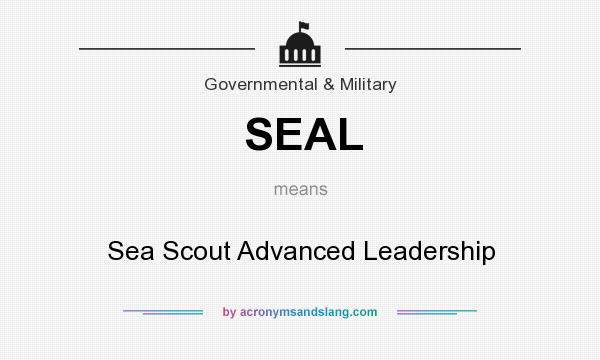 What does SEAL mean? It stands for Sea Scout Advanced Leadership
