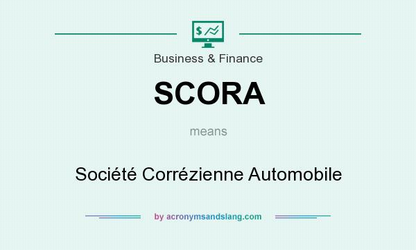 What does SCORA mean? It stands for Société Corrézienne Automobile