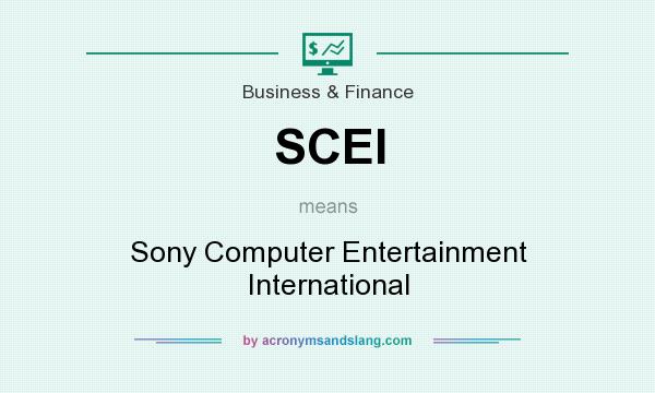 What does SCEI mean? It stands for Sony Computer Entertainment International