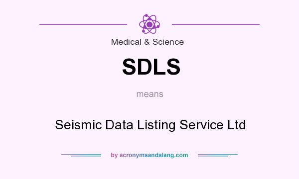 What does SDLS mean? It stands for Seismic Data Listing Service Ltd