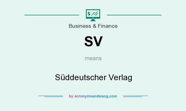 What does SV mean? It stands for Süddeutscher Verlag