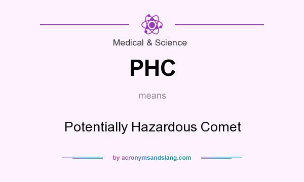 What does PHC mean? It stands for Potentially Hazardous Comet
