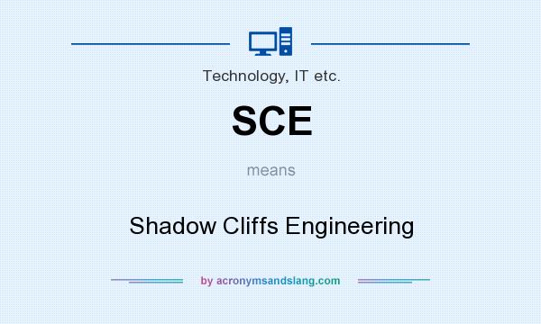 What does SCE mean? It stands for Shadow Cliffs Engineering