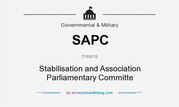 What does SAPC mean? It stands for Stabilisation and Association Parliamentary Committe