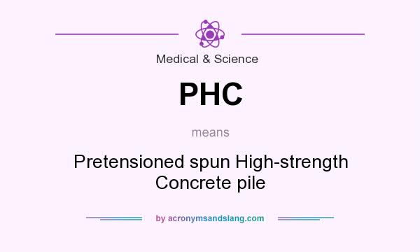 What does PHC mean? It stands for Pretensioned spun High-strength Concrete pile