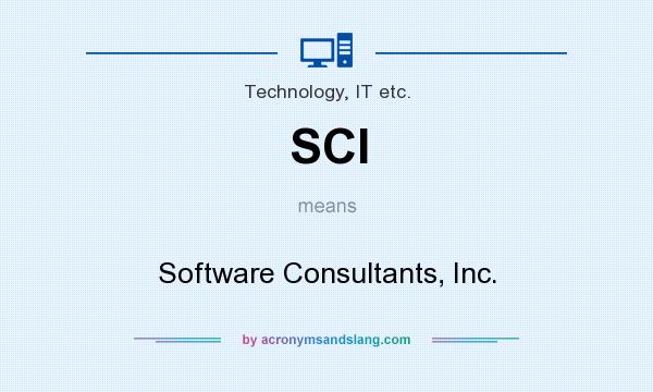 What does SCI mean? It stands for Software Consultants, Inc.