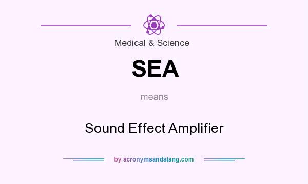 What does SEA mean? It stands for Sound Effect Amplifier