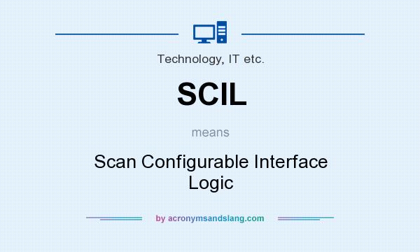 What does SCIL mean? It stands for Scan Configurable Interface Logic